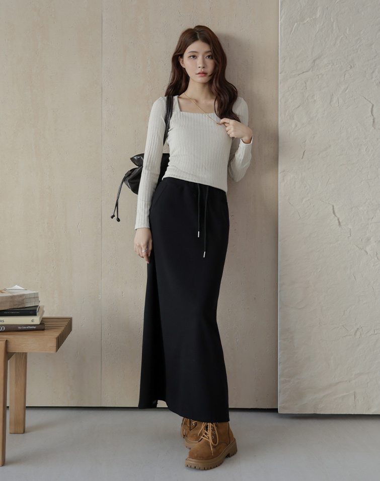 WARM-FLEECE SLIMMING SKIRT