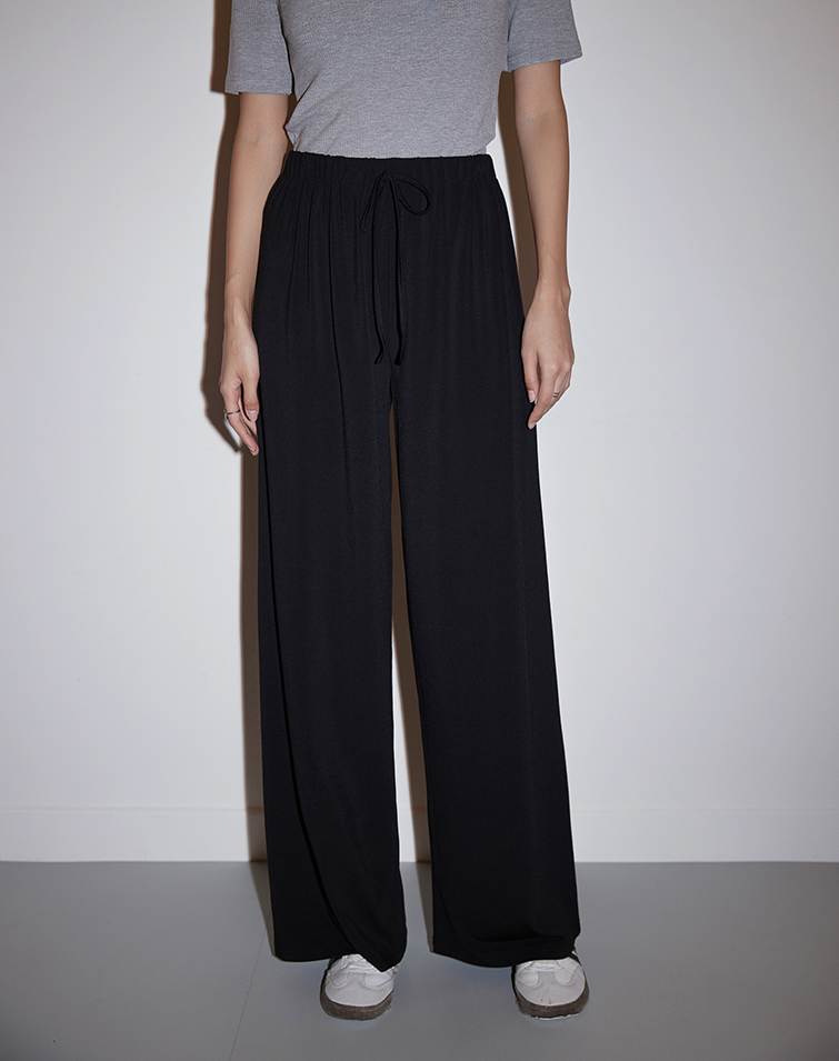 LAZY VIBE SOFT WIDE-LEG PANTS