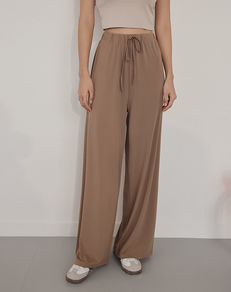 LAZY VIBE SOFT WIDE-LEG PANTS