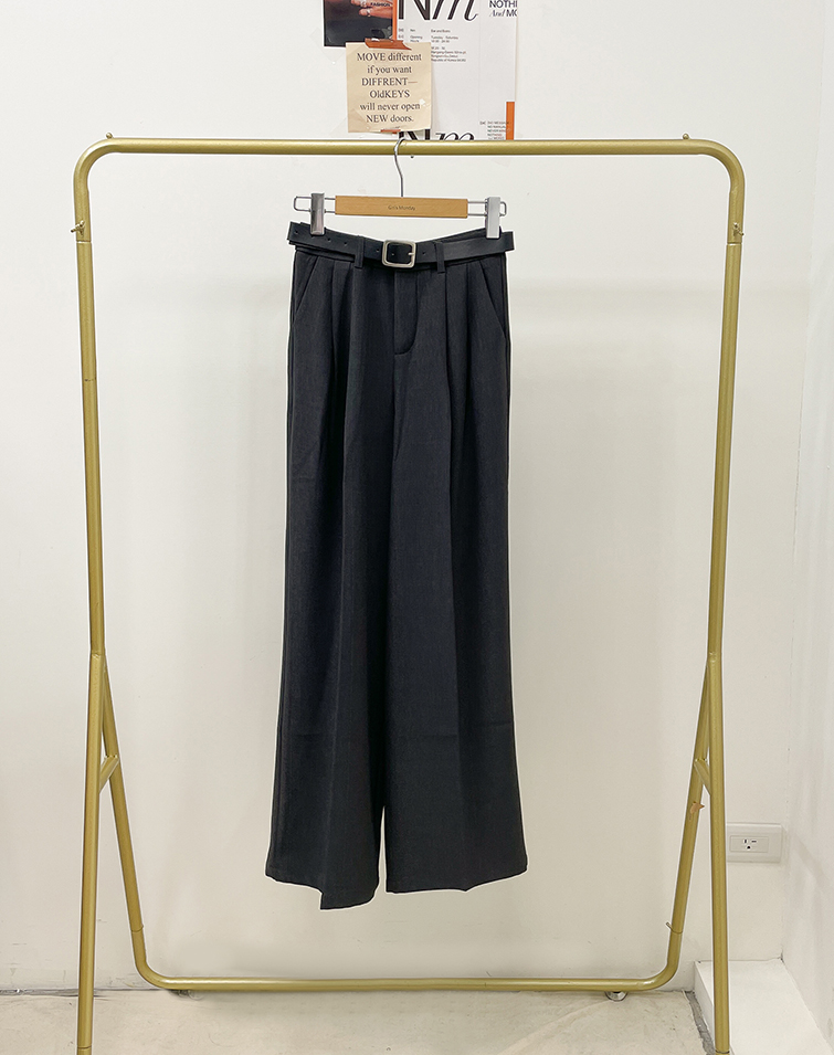 CASUAL PLEATED DESIGN SUIT TROUSERS