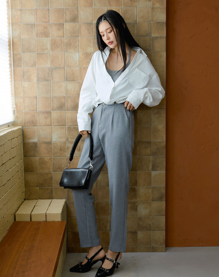 CASUAL STRUCTURED  SUIT PANTS
