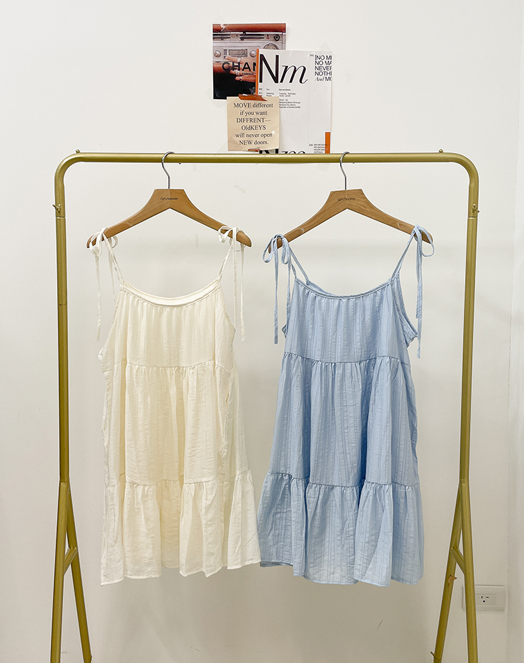 FRESH STYLE TIE STRAP DRESS