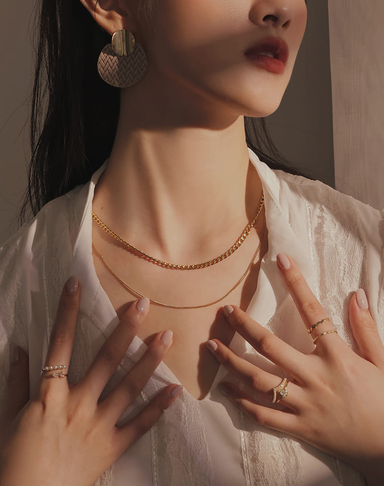 CLASSY NOUS LAYERED NECKLACE