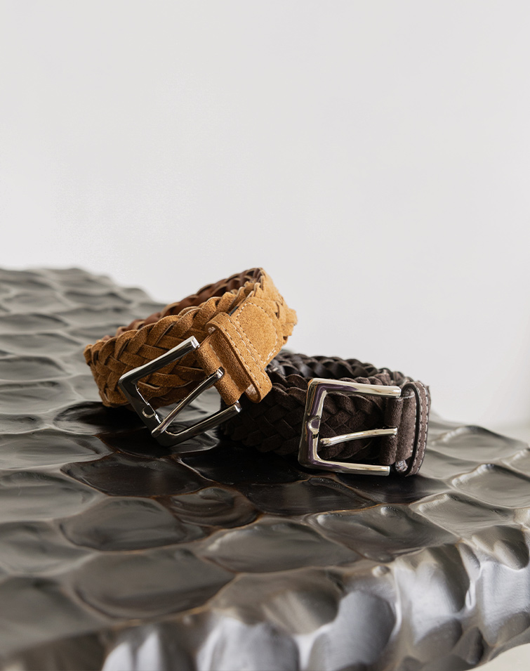 SUEDED WOVEN BELT