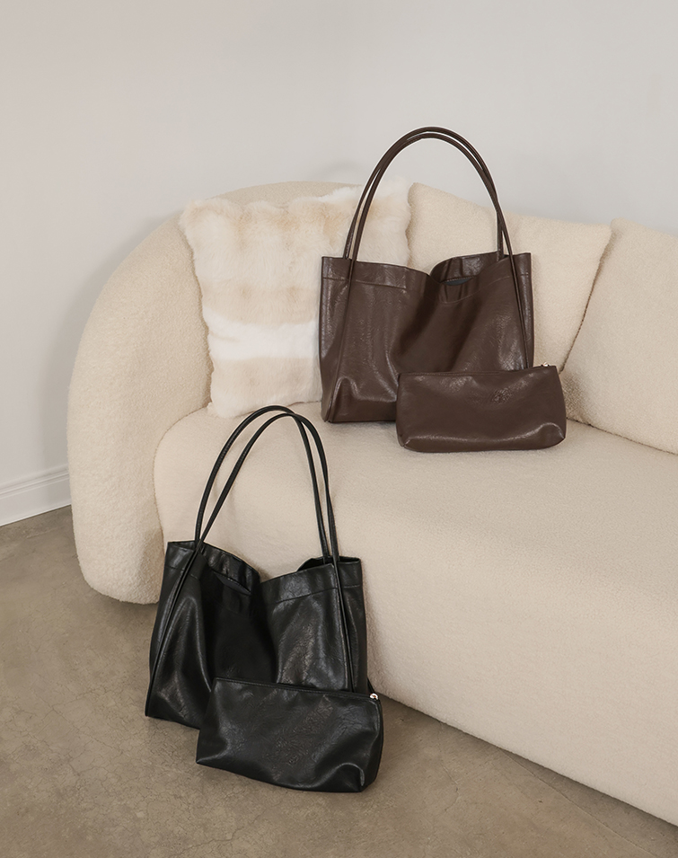 LARGE LEATHER TOTE BAG