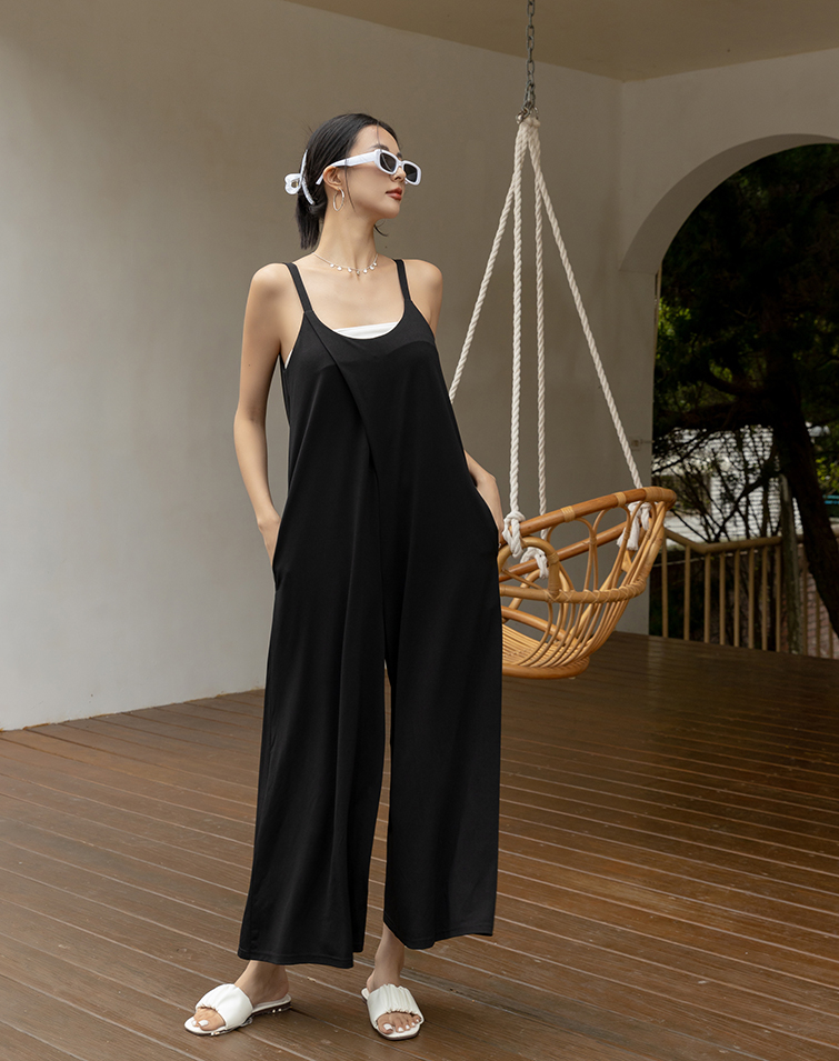 RELAX AND CHILL SLIM STRAPS JUMPSUIT
